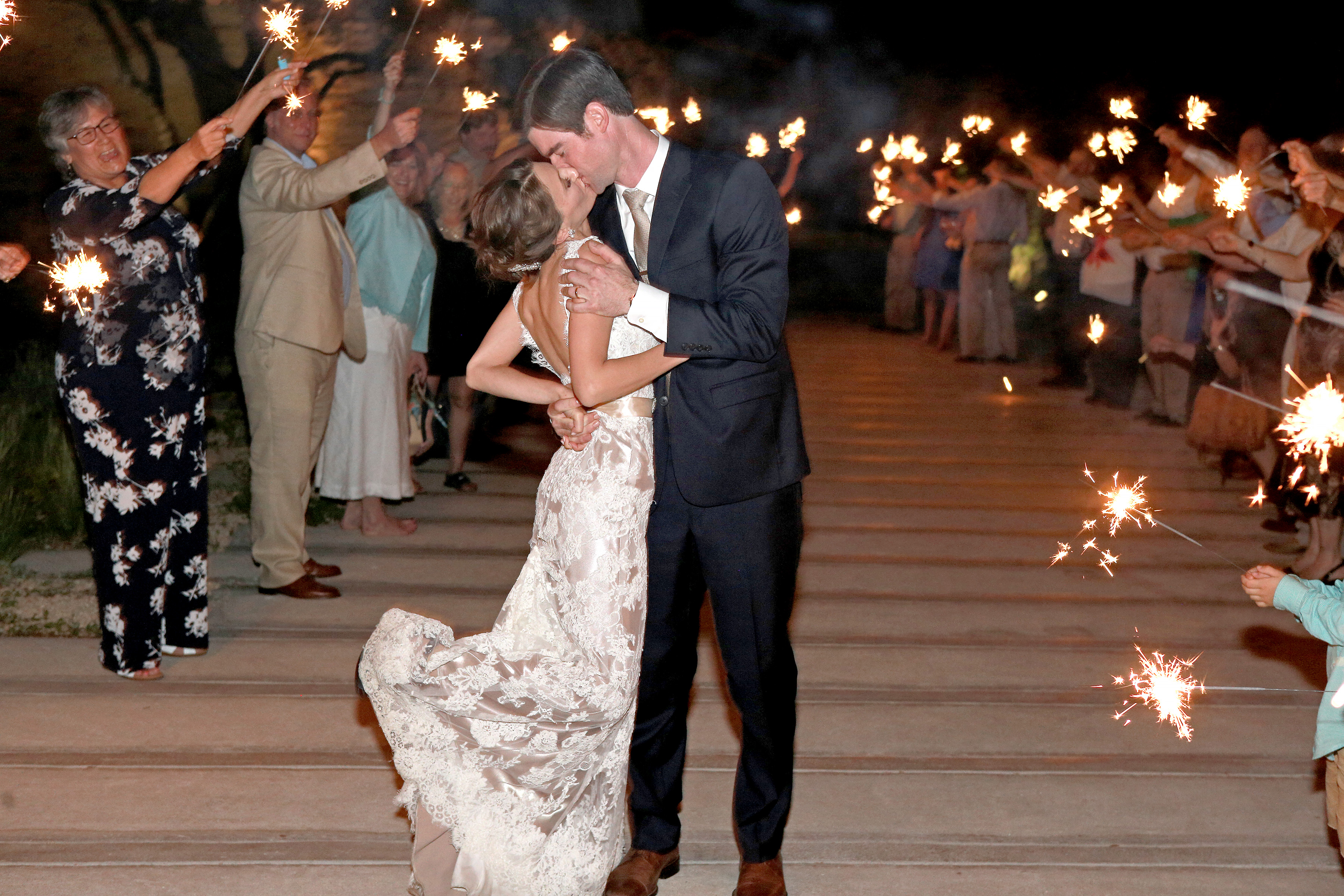 Wedding, Sparklers,  Austin, Texas, Photography, Hill Country, Bride and Groom